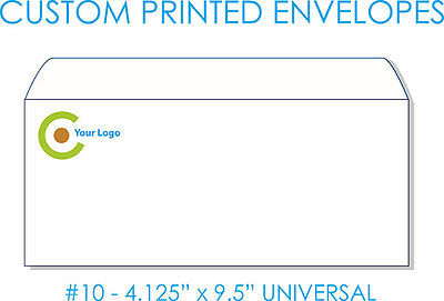 White Envelop 10" x 4.5" Printed (Pkt of 100)